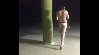 barefoot chastity on the go naked slutwalk